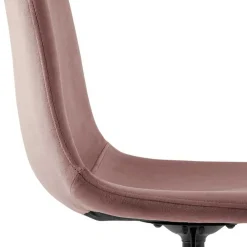 Wohnen Stühle<Büro Schalenstuhl in Rosa Samt - Hypening