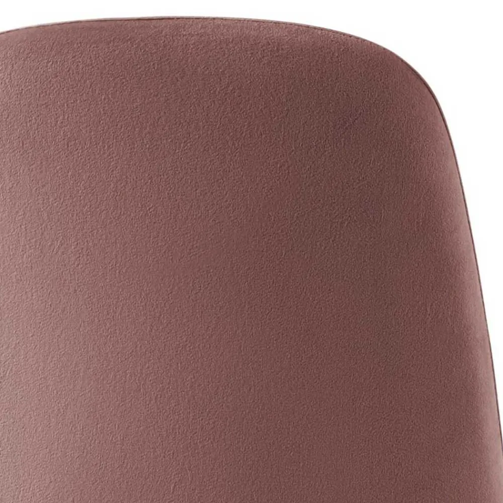 Wohnen Stühle<Büro Schalenstuhl in Rosa Samt - Hypening