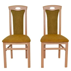 Wohnen Stühle<Buche Küchenstühle gepolstert - Charinas (2er Set)