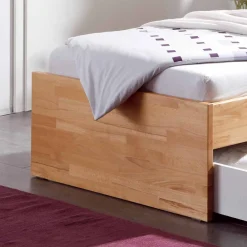 Wohnen Betten<Buche Massivholzbett Gulmez inklusive Bettkästen mit gedämpftem Selbsteinzug