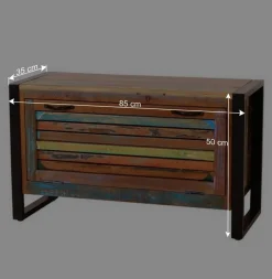 Wohnen Garderoben<Bunte Flurmöbel im Shabby Chic - Vosbadus (vierteilig)
