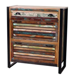 Wohnen Garderoben<Bunte Flurmöbel im Shabby Chic - Vosbadus (vierteilig)