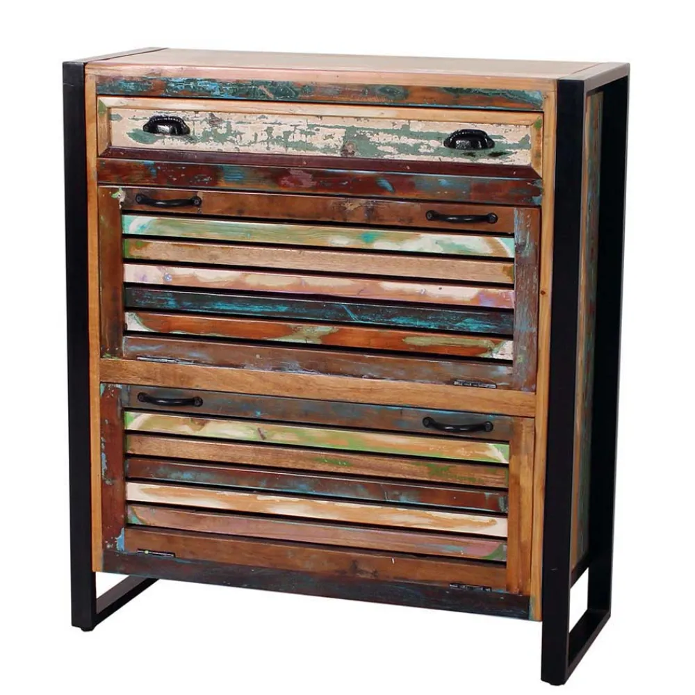 Wohnen Garderoben<Bunte Flurmöbel im Shabby Chic - Vosbadus (vierteilig)