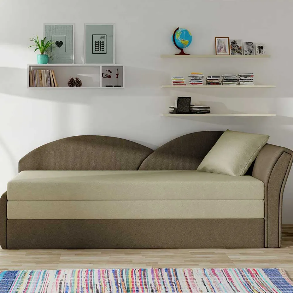 Wohnen Betten|Sofas<Chaiselongue mit Bettfunktion zweifarbig - Lagroma