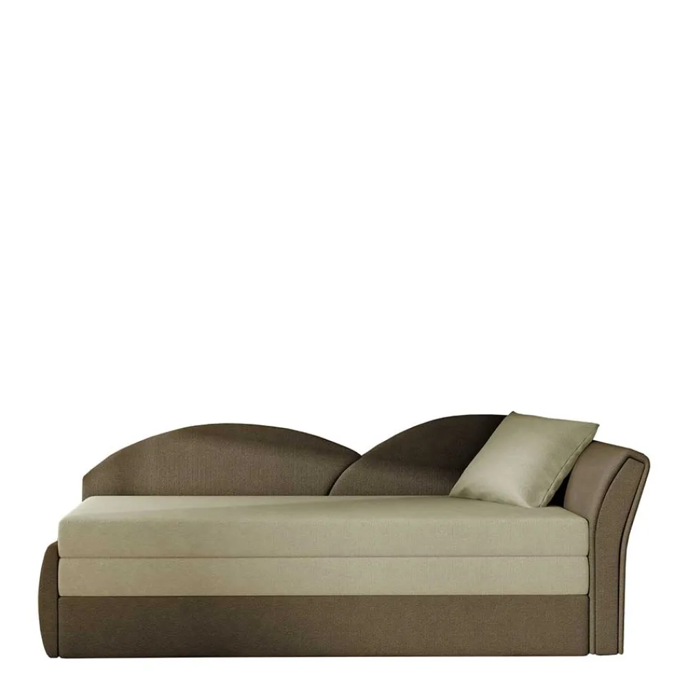 Wohnen Betten|Sofas<Chaiselongue mit Bettfunktion zweifarbig - Lagroma