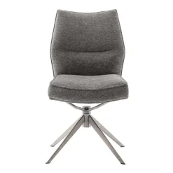 Wohnen Stühle<Chenille Esszimmerstuhl um 360 Grad drehbar - Padira (2er Set)