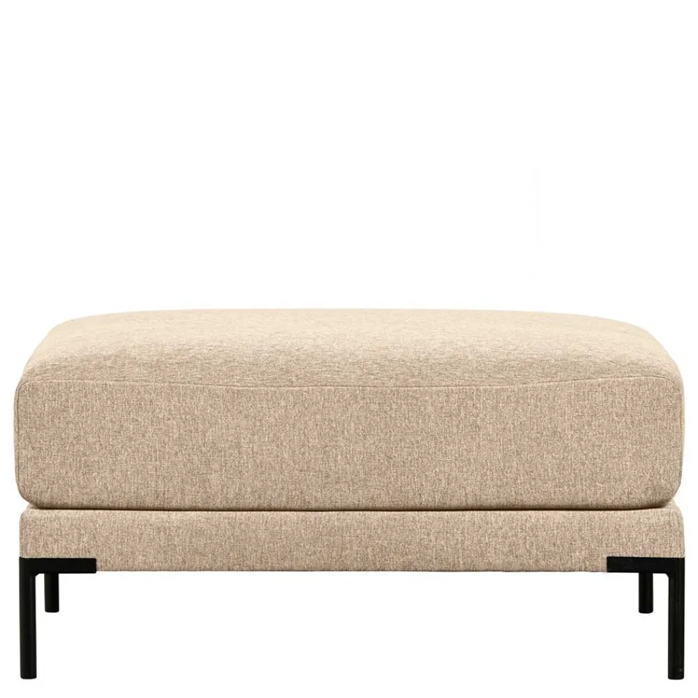 Wohnen Hocker<Chenille Hocker in Beigegrau Melange - Paola