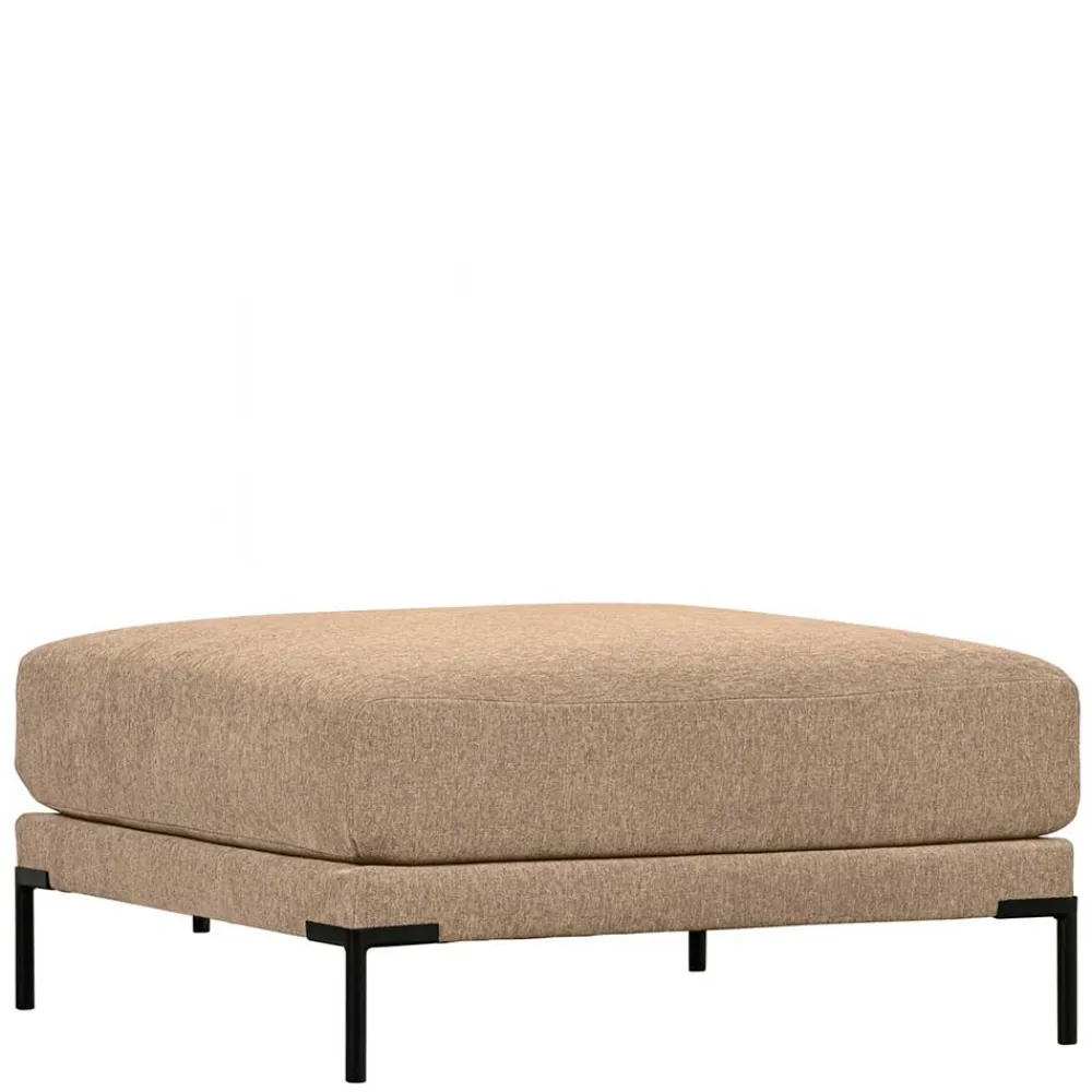 Wohnen Hocker<Chenille Polsterhocker in Champagner - Icoleran