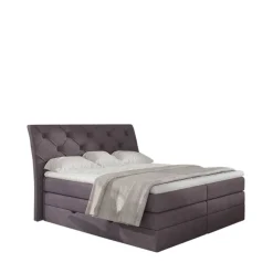 Wohnen Betten<Chesterfield Boxspringbett in Mauve Samt - Zoalin