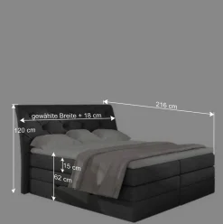 Wohnen Betten<Chesterfield Boxspringbett in Mauve Samt - Zoalin