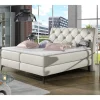 Wohnen Betten<Chesterfield Kunstlederbett in Creme - Micerdo