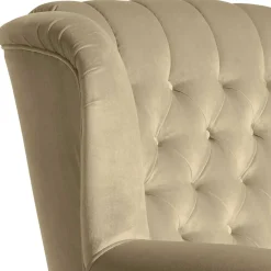 Wohnen Sessel<Chesterfield Ohrenbackensessel in Beige - Mavilia