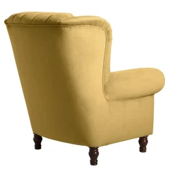 Wohnen Sessel<Chesterfield Ohrenbackensessel aus Samtvelours - Gregg