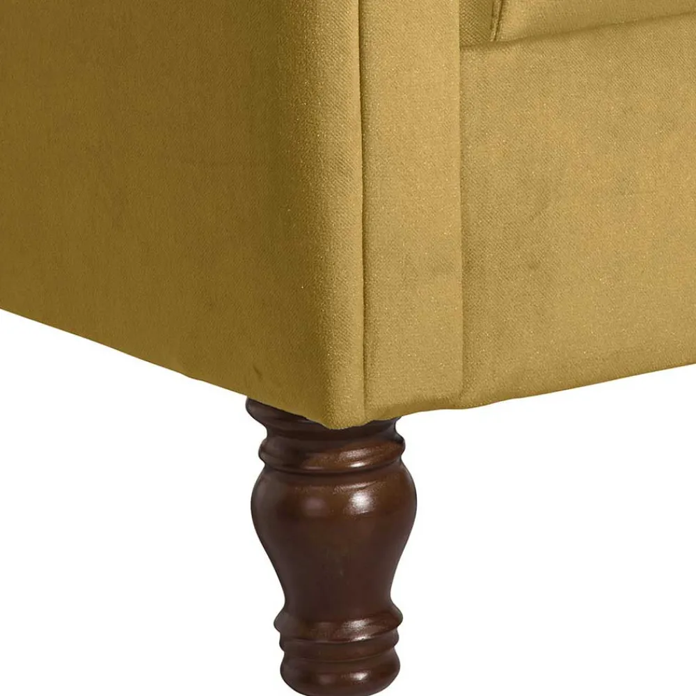 Wohnen Sessel<Chesterfield Ohrenbackensessel aus Samtvelours - Gregg