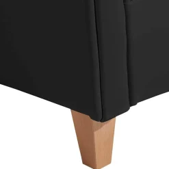 Wohnen Sessel<Chesterfield Polstersessel in Schwarz Kunstleder - Centurion