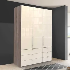 Wohnen Kleiderschränke|Schränke<150cm breiter Kleiderschrank mit sechs Schubladen - Membres
