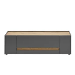 Wohnen Tv & Hifi-Möbel|Lowboards<140cm breiter TV Unterschrank in Anthrazit - Ahilav
