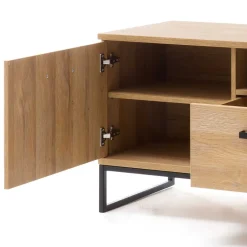 Wohnen Tv & Hifi-Möbel|Lowboards<201cm breites Lowboard für TV in Wildeiche - Truvisas