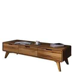 Wohnen Tv & Hifi-Möbel|Lowboards<134cm breites TV Board aus geölter Wildeiche - Eavy