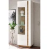 Wohnen Vitrinen<194cm hohe Vitrine zweifarbig - Myrda I