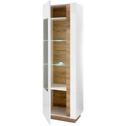Wohnen Vitrinen<194cm hohe Vitrine zweifarbig - Myrda I
