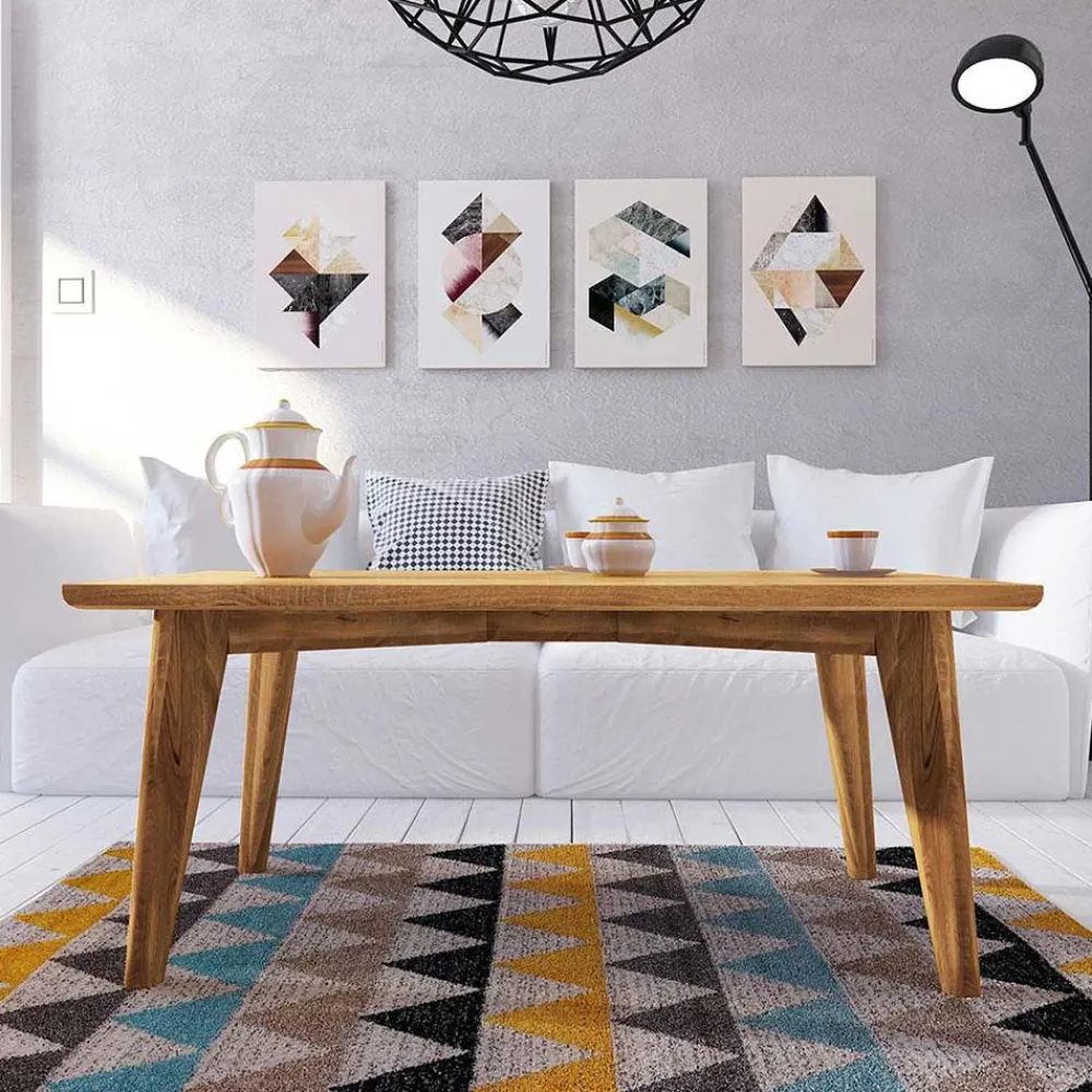 Wohnen Tische<48cm hoher Holz Couchtisch aus Wildeiche - Eavy