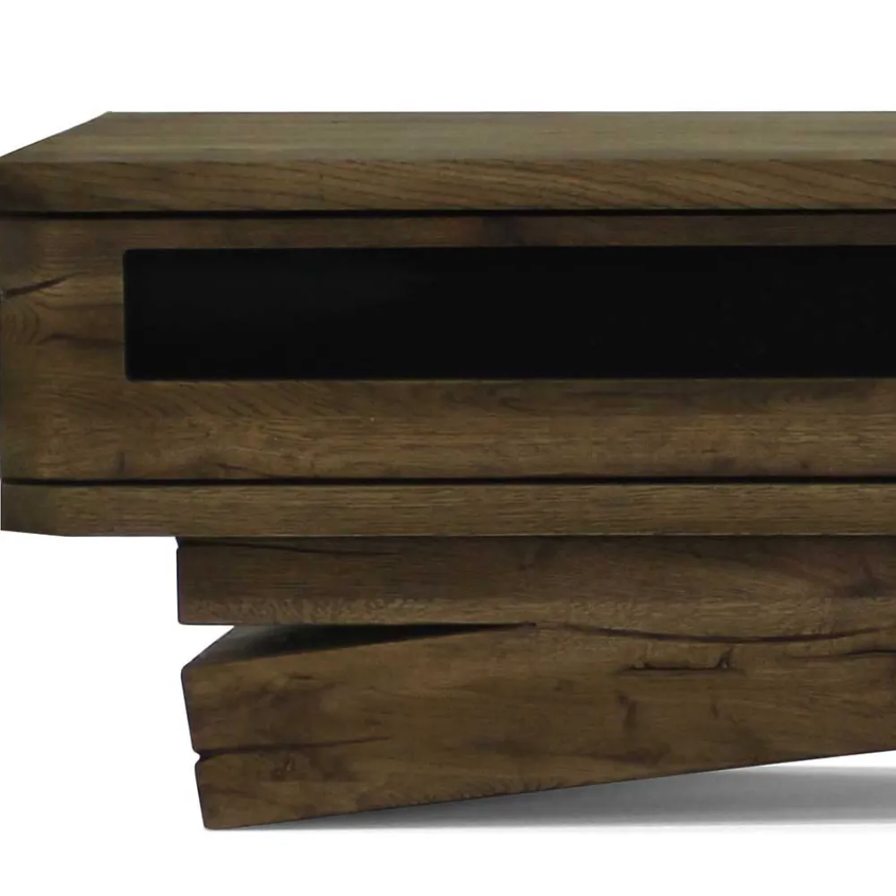 Wohnen Tv & Hifi-Möbel|Lowboards<42cm hohes Design TV Board in Wengefarben - Kanama