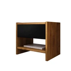 Wohnen Betten<210cm Holzbett & Nachttische - Olbysca (dreiteilig)