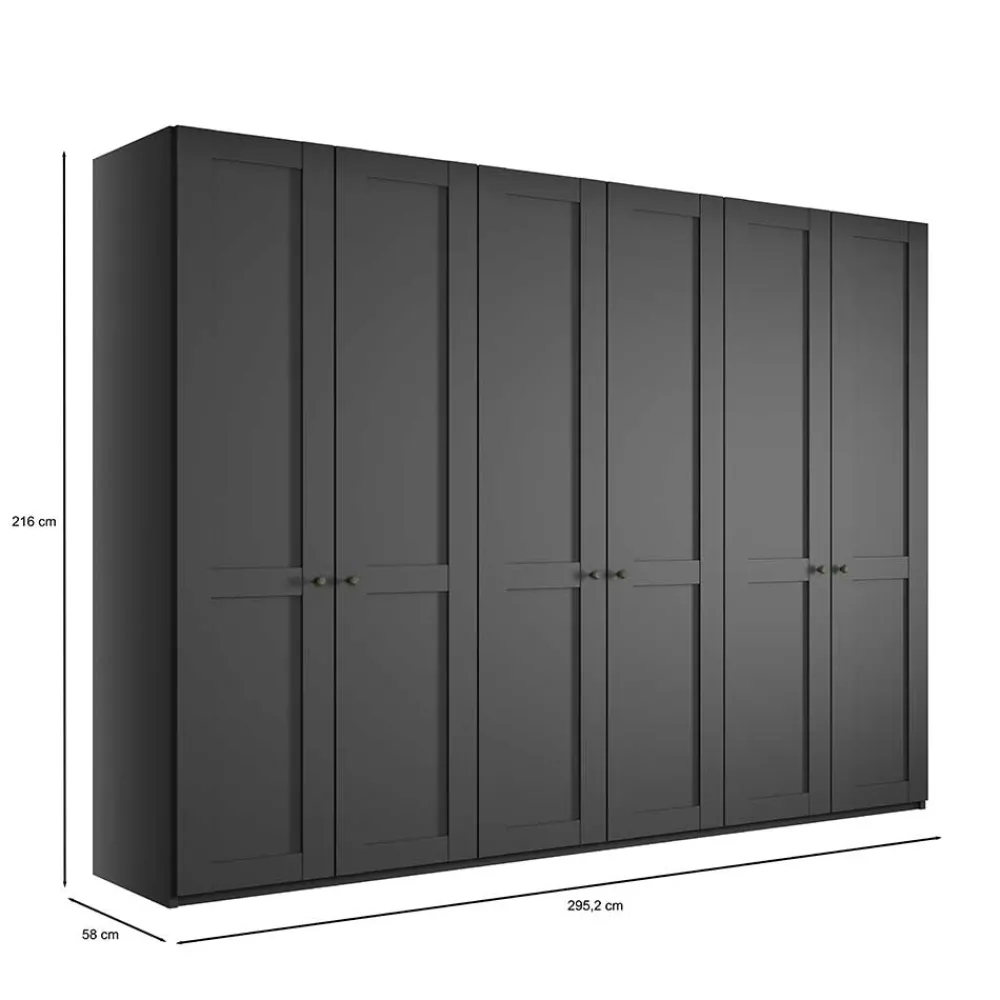 Wohnen Kleiderschränke<300cm Kleiderschrank mit sechs Türen - Mataram