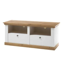 Wohnen Wohnwände<356cm Landhaus Wohnwand Set - Diatara (dreiteilig)