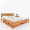 Wohnen Betten<210cm langes Doppelbett Gestell aus Holz - Junola