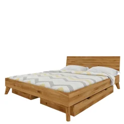 Wohnen Betten<190cm langes Doppelbett mit Schubkästen - Eavy