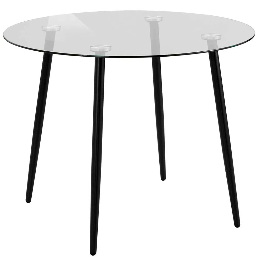 Wohnen Tische<100cm runder Glastisch fürs Esszimmer - Cellon