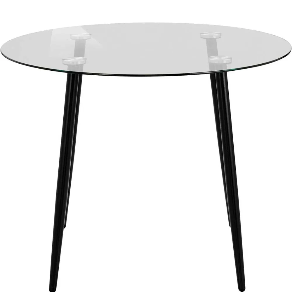 Wohnen Tische<100cm runder Glastisch fürs Esszimmer - Cellon
