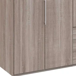 Wohnen Kleiderschränke|Schränke<200cm Schlafzimmerschrank mit Folierung Holzoptik - Crenba
