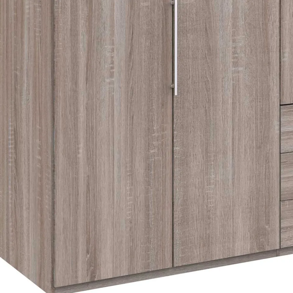 Wohnen Kleiderschränke|Schränke<200cm Schlafzimmerschrank mit Folierung Holzoptik - Crenba