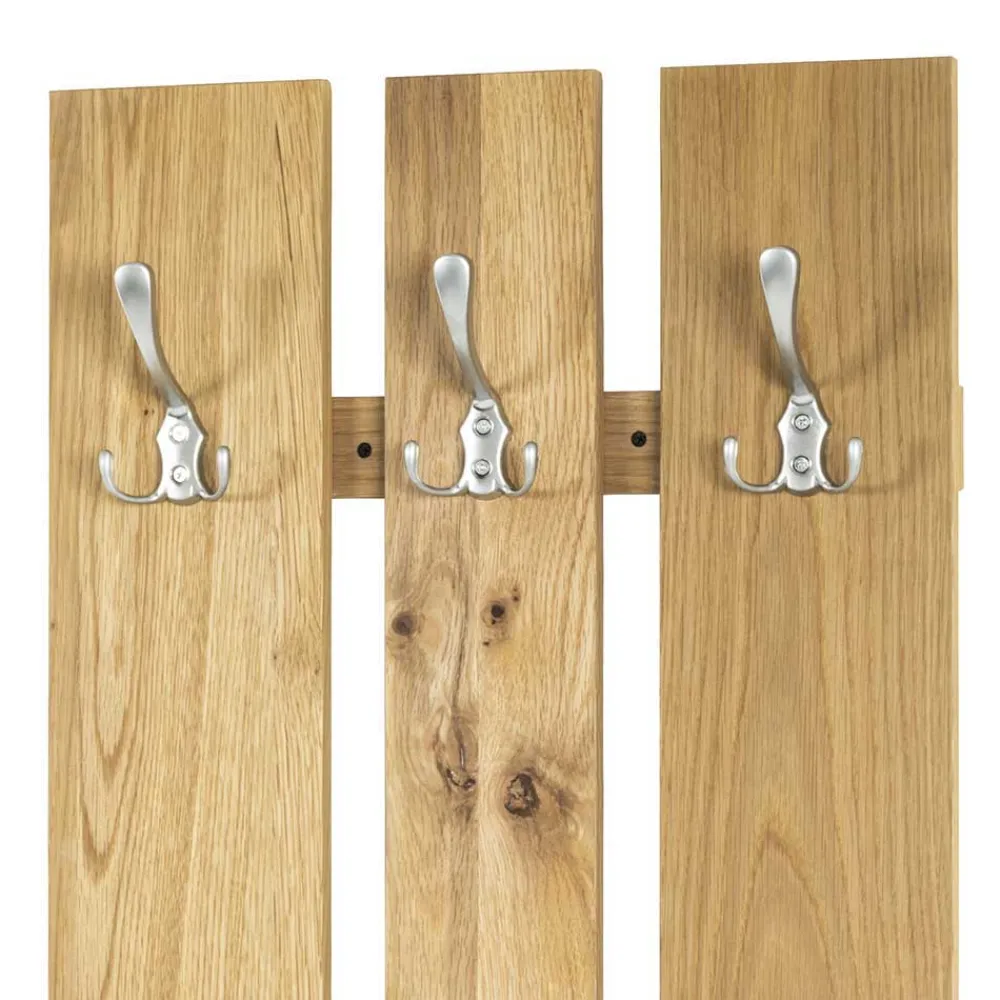 Wohnen Garderoben<45cm schmale Garderobe Ravona mit Eiche Furnier