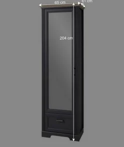 Wohnen Schränke<65cm schmaler Dielenschrank mit Spiegel Tür - Thumbs
