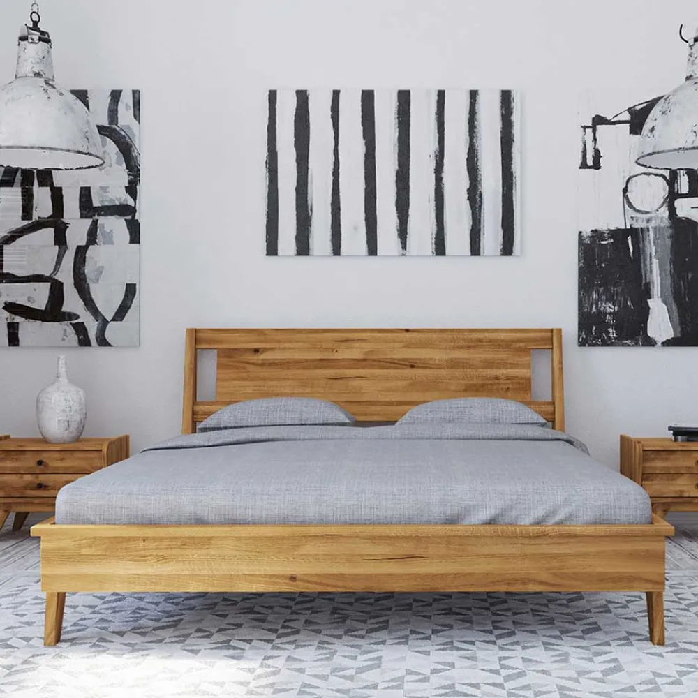 Wohnen Betten<190cm Unterlänge Bettgestell aus Holz - Hardus