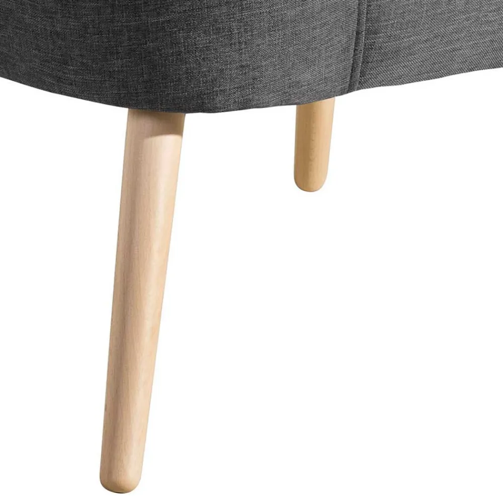 Wohnen Sessel<Cocktailsessel in Anthrazit Stoff - Hamzad