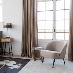 Wohnen Sessel<Cocktailsessel in Beige mit Schwarz - Lafronda