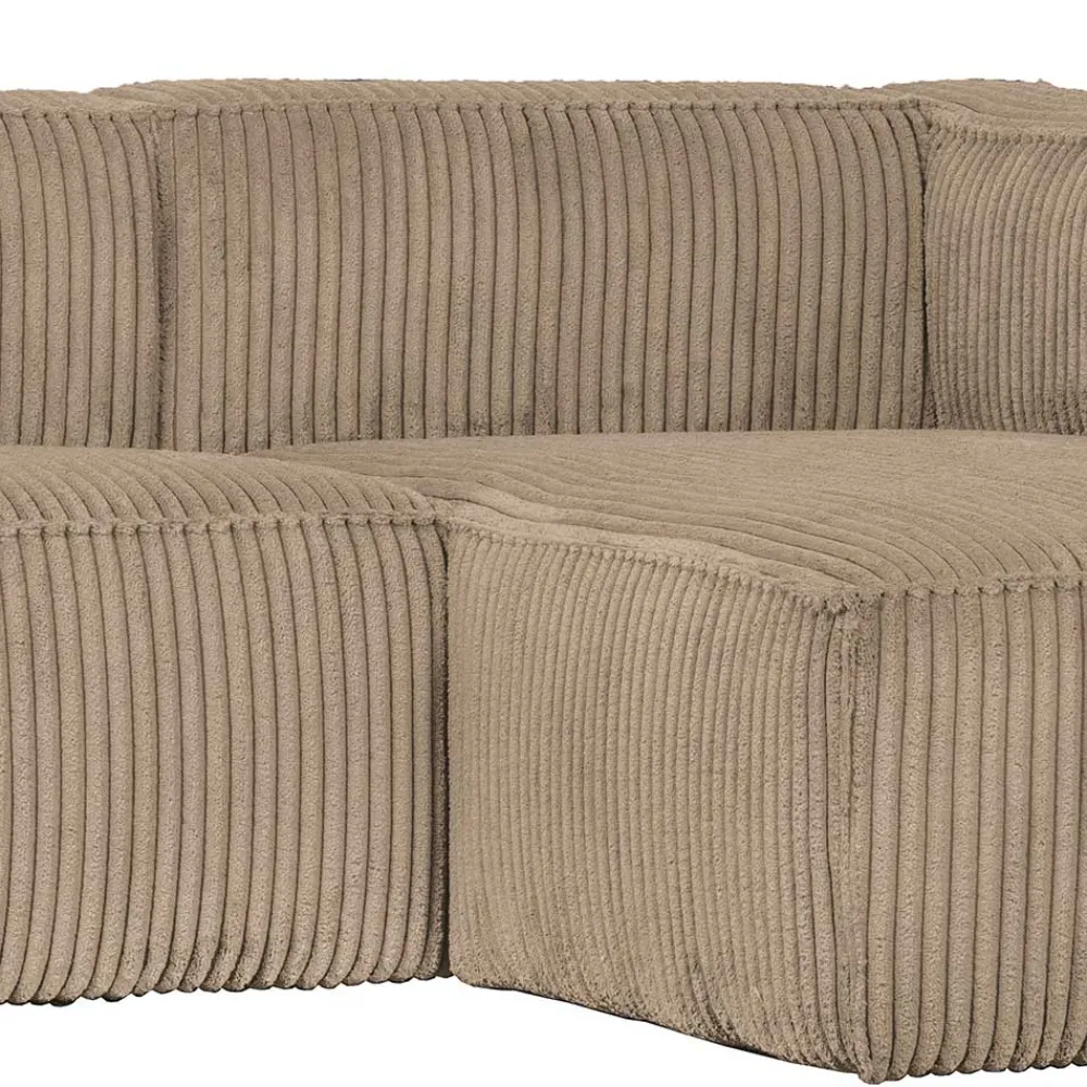 Wohnen Sofas<Cord Ecksofa in Beige ohne Bodenfreiheit - Hermanos