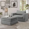 Wohnen Sessel<Cord Polstersessel mit Hocker Set - Tessina (zweiteilig)