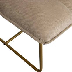 Wohnen Sessel<Cord Wohnzimmerstuhl in Beige - Velsamos