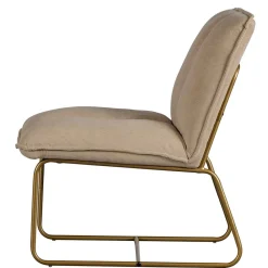 Wohnen Sessel<Cord Wohnzimmerstuhl in Beige - Velsamos