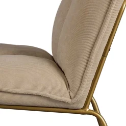 Wohnen Sessel<Cord Wohnzimmerstuhl in Beige - Velsamos