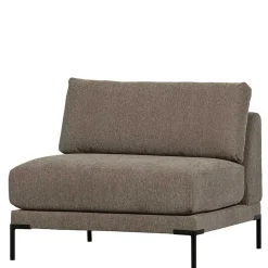 Wohnen Sofas<Couch aus Modulen in Taupe Stoff - Birte
