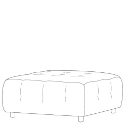 Wohnen Hocker<Couch Polsterhocker in Mauve Cord - Samorah
