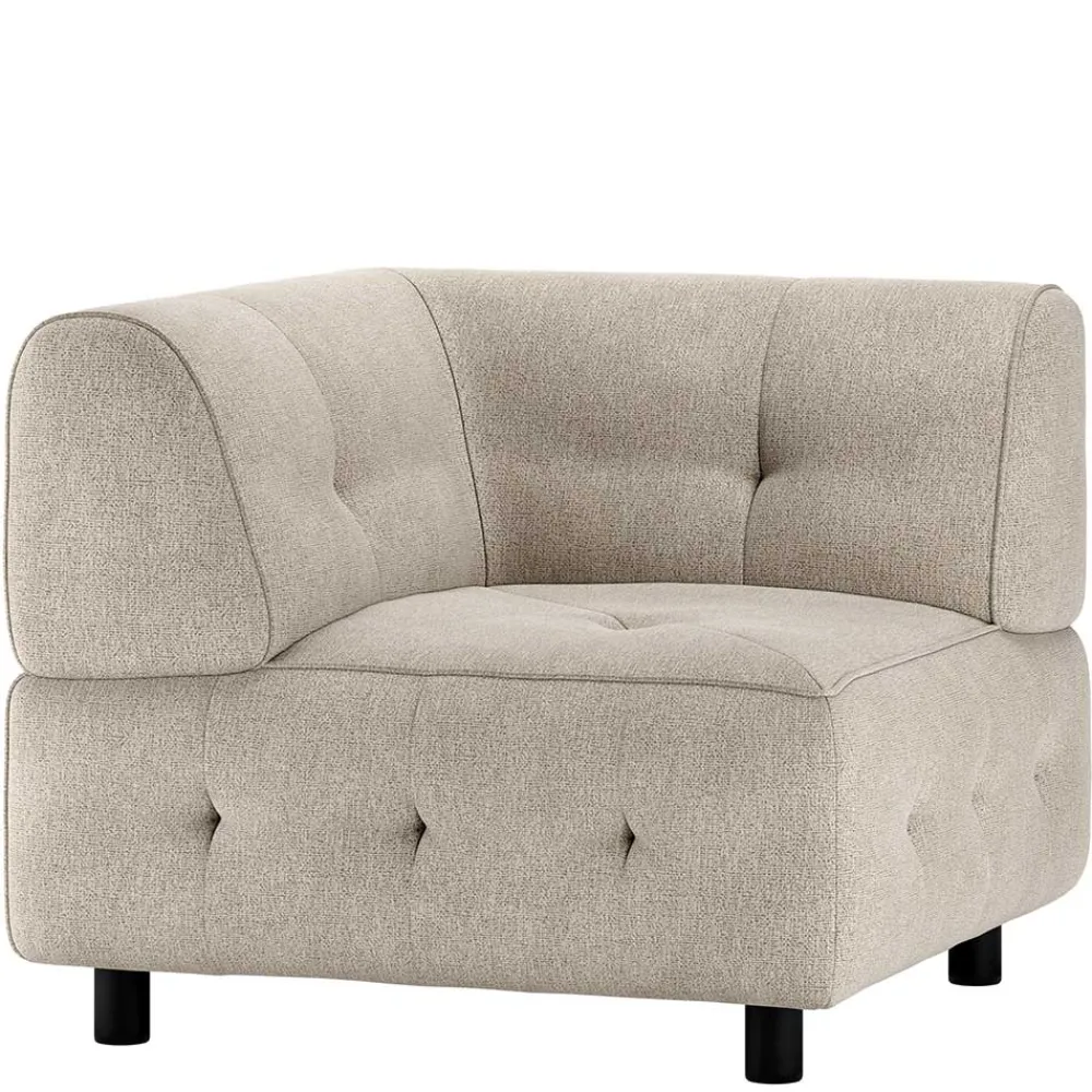 Wohnen Sofas<Couchmodul Ecke in Hellgrau meliert - Curtici