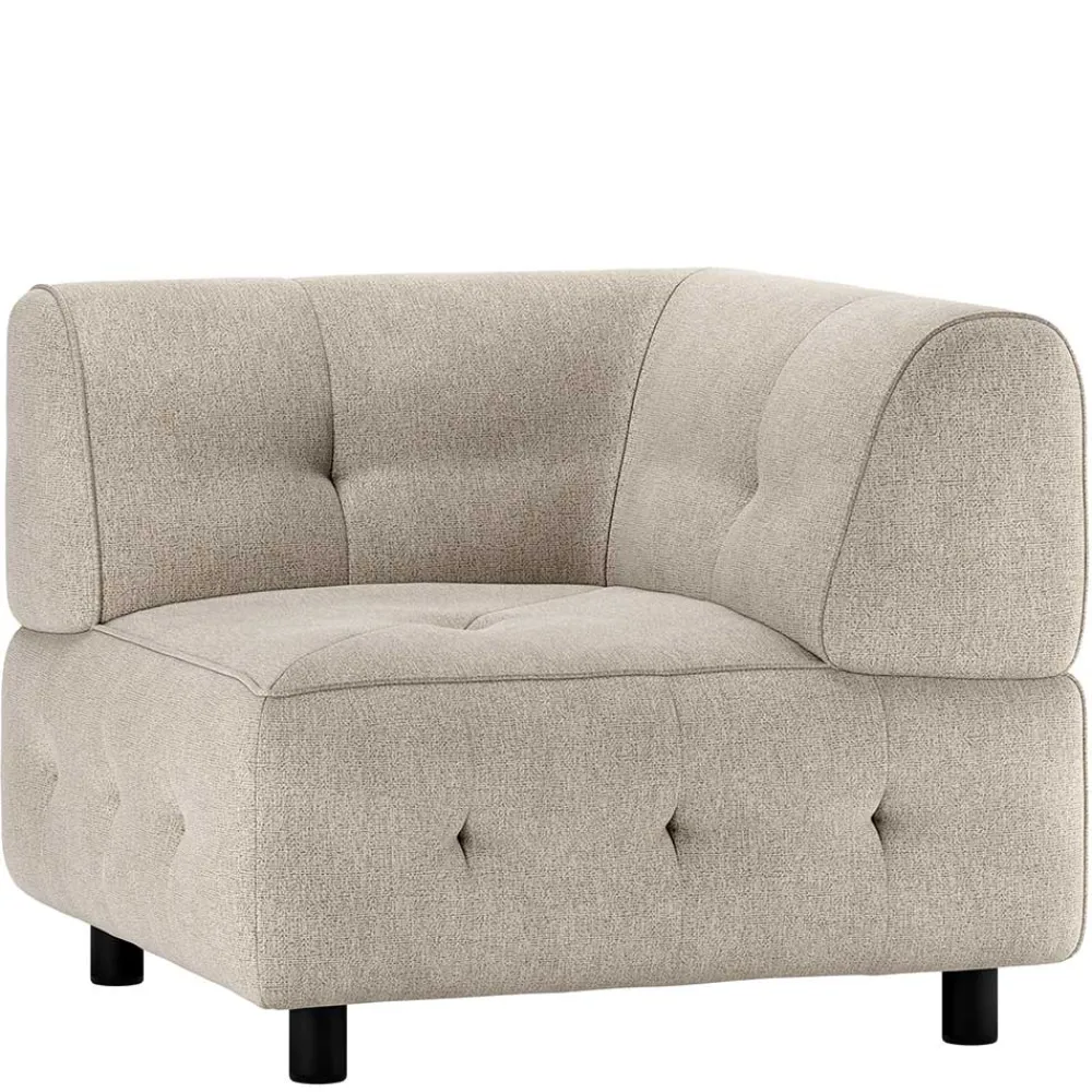 Wohnen Sofas<Couchmodul Ecke in Hellgrau meliert - Curtici